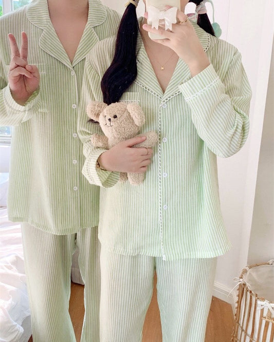 Sweet Lime Couple Pajamas