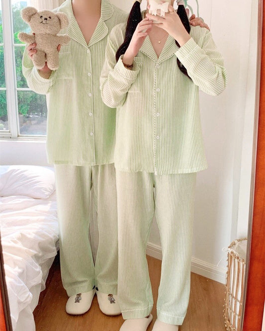 Sweet Lime Couple Pajamas