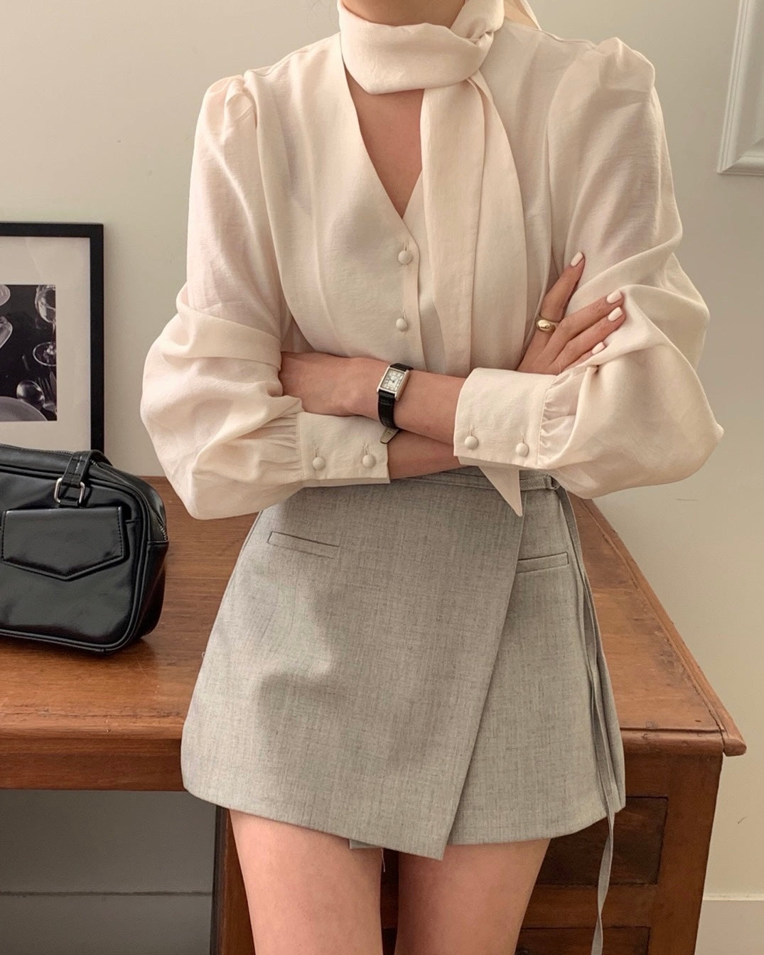 Nova D-Ring Wool Skort