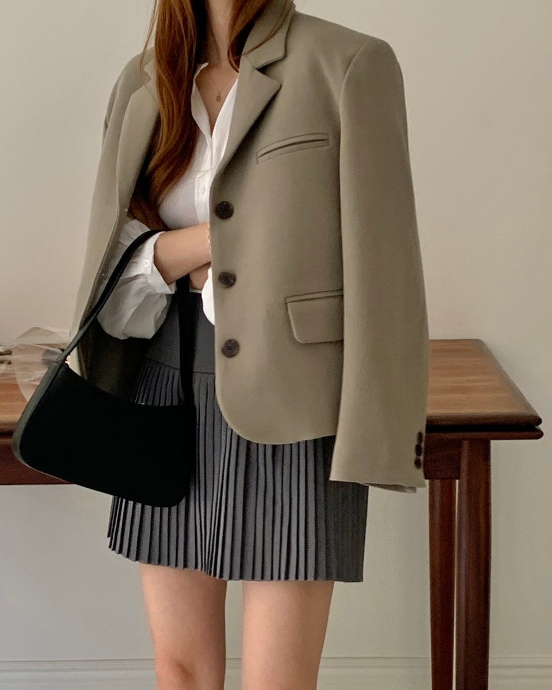 Ripple Pleated Mini Skirt