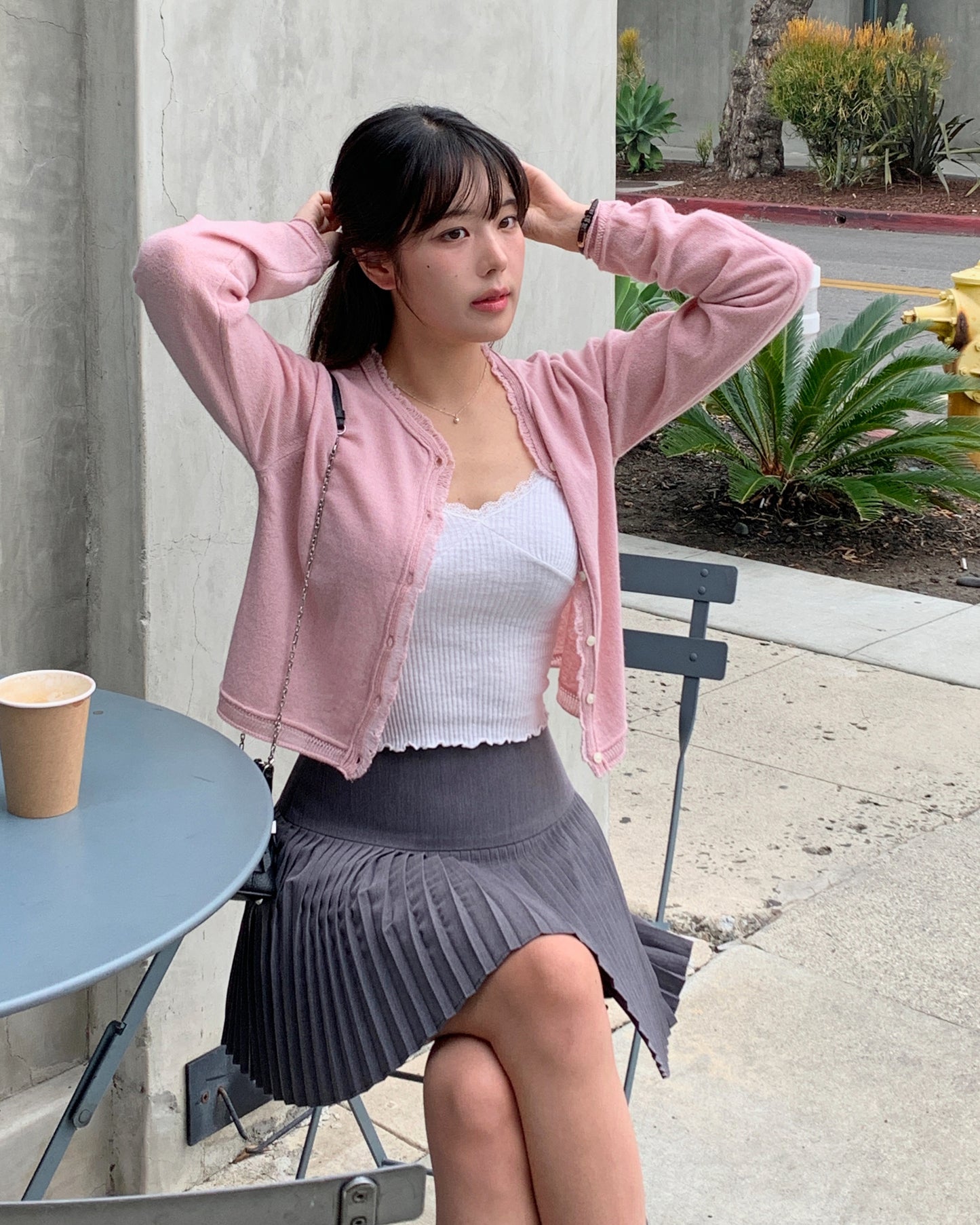 Frayed Edge Wool Cardigan