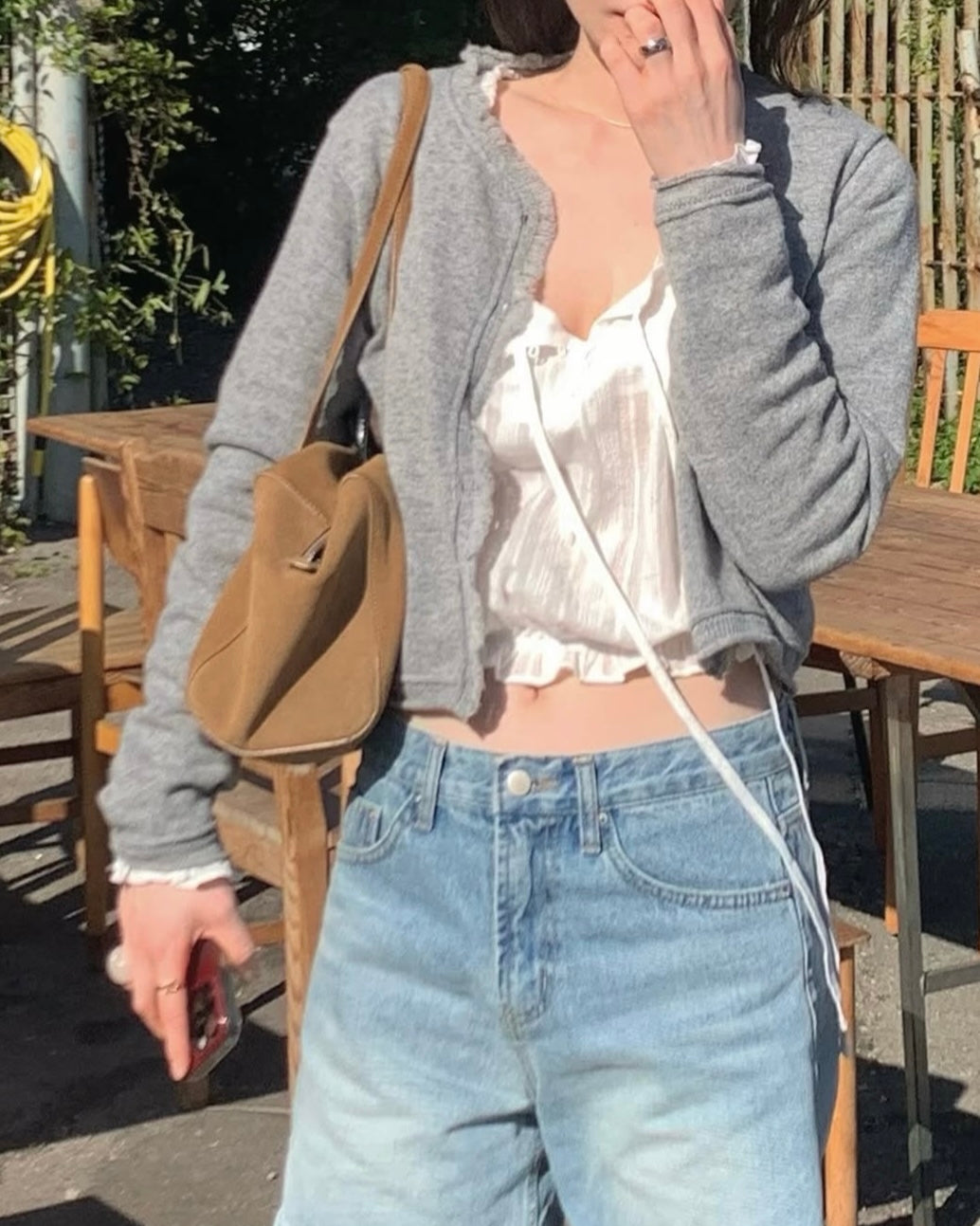 Frayed Edge Wool Cardigan