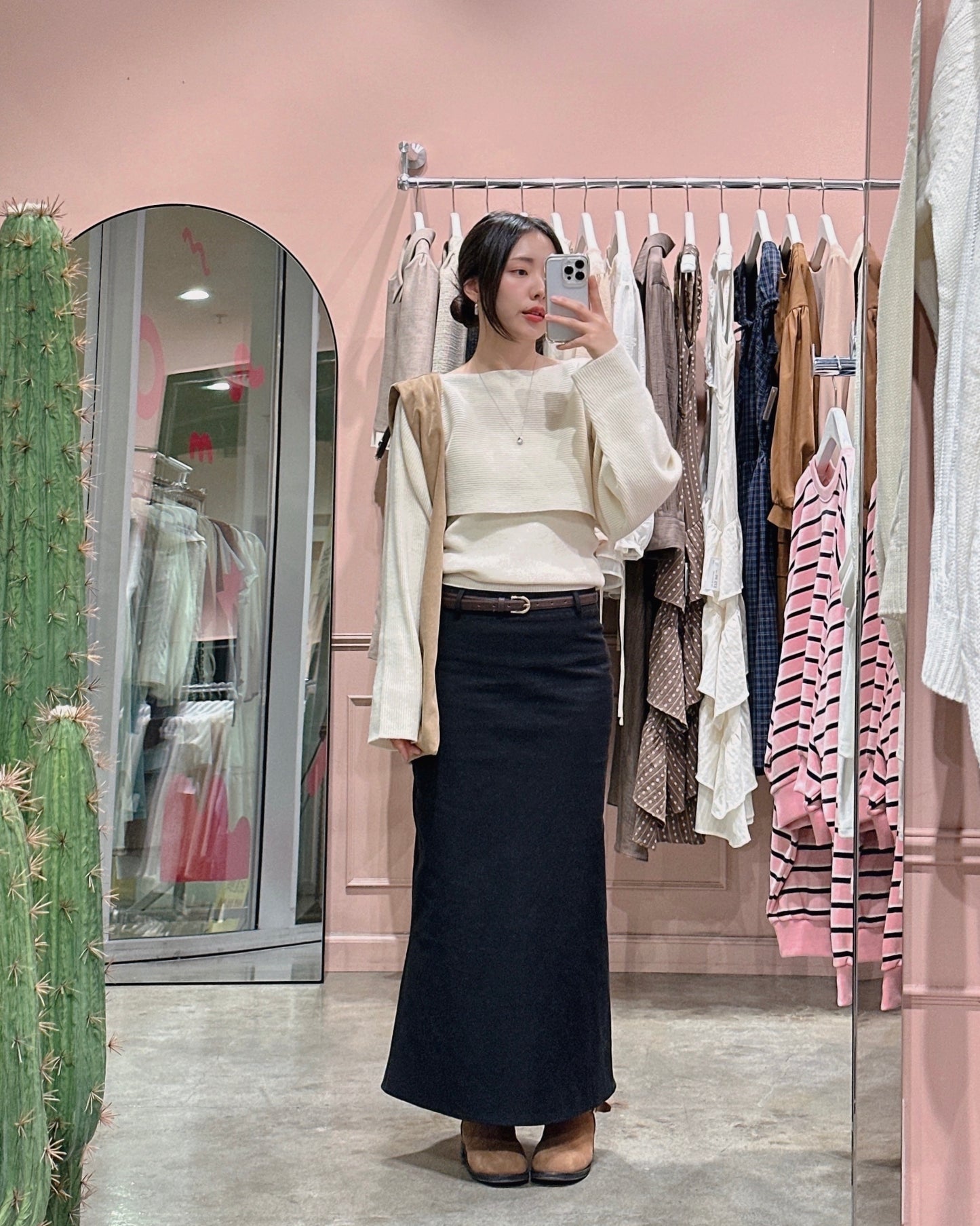 Ribbed Wool Two-Piece