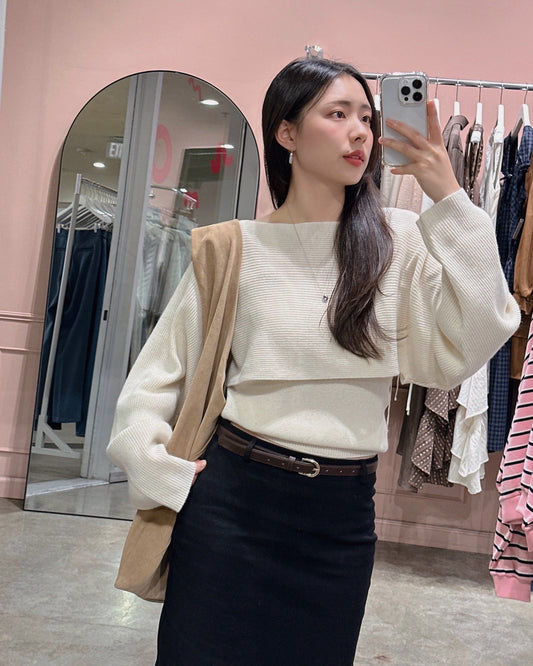 Ribbed Wool Two-Piece