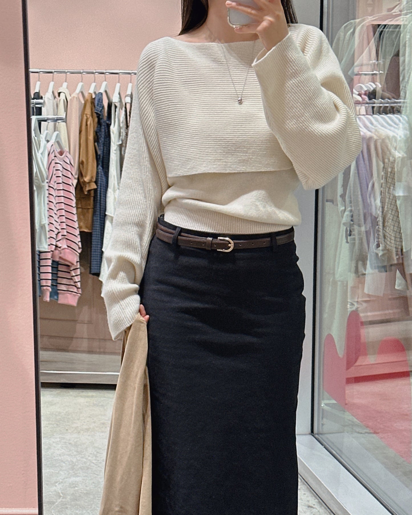 Ribbed Wool Two-Piece