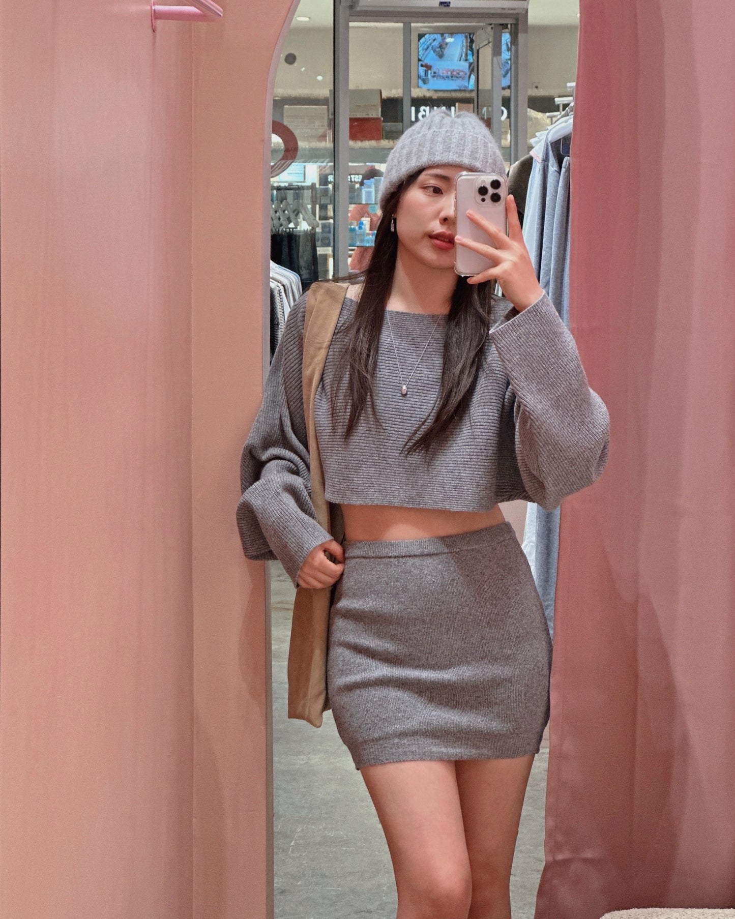 Ribbed Wool Two-Piece