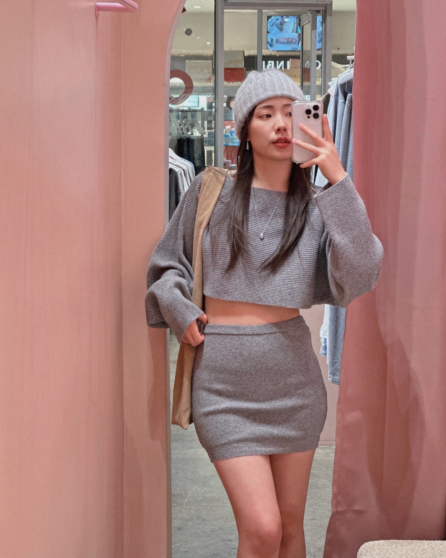 Ribbed Wool Two-Piece