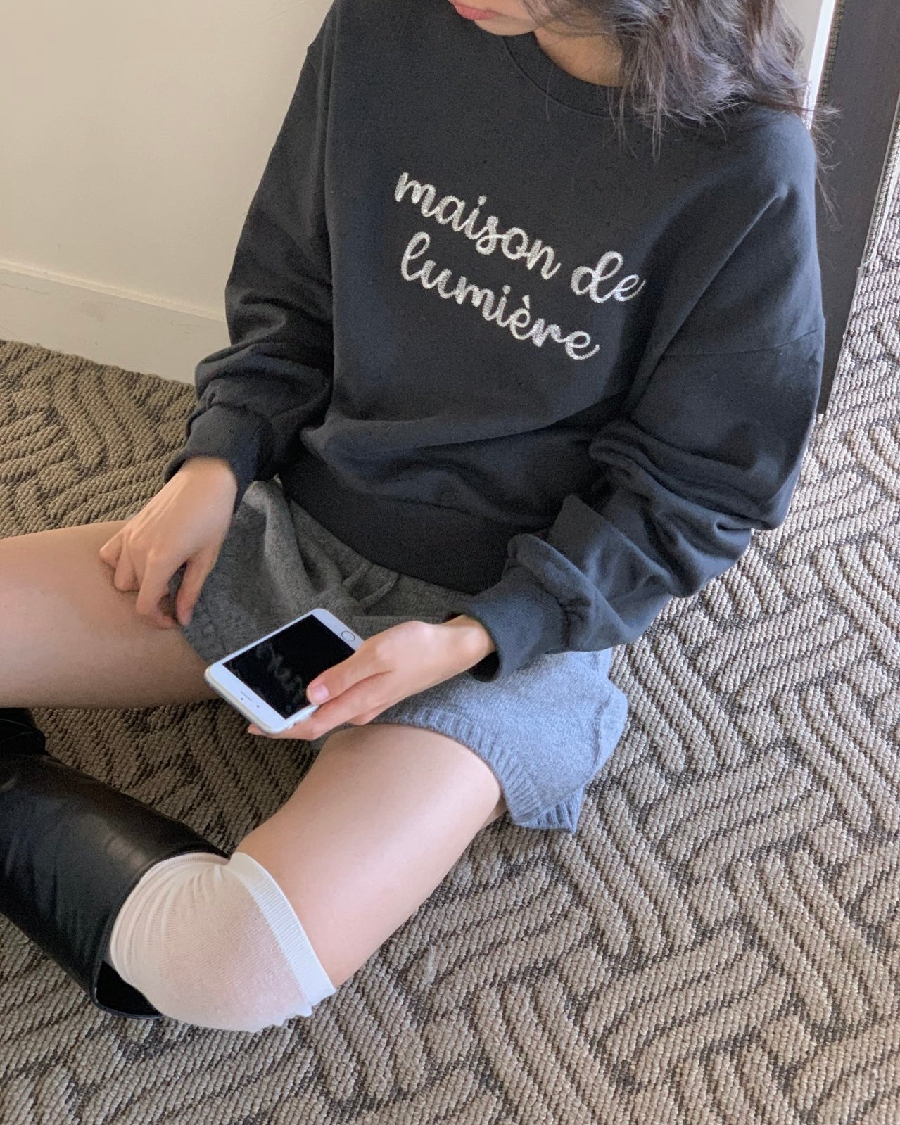 Lumière Maison Crop Sweatshirt