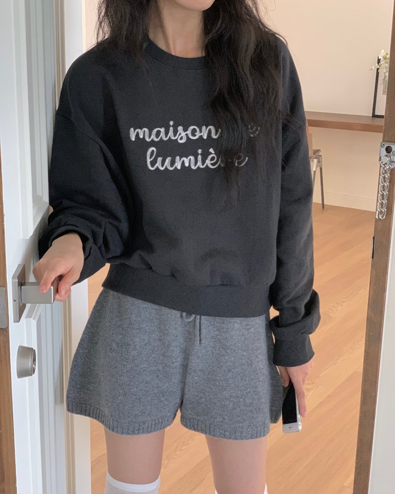 Lumière Maison Crop Sweatshirt