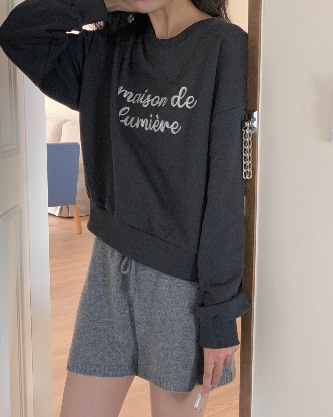 Lumière Maison Crop Sweatshirt