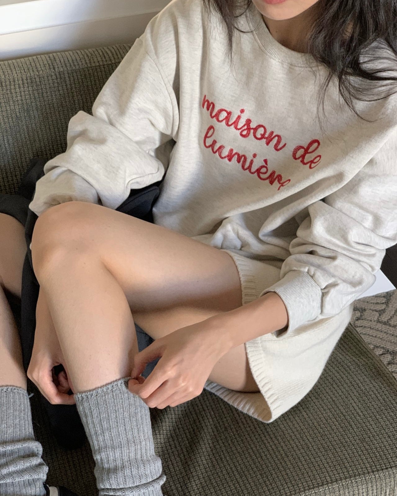 Lumière Maison Crop Sweatshirt