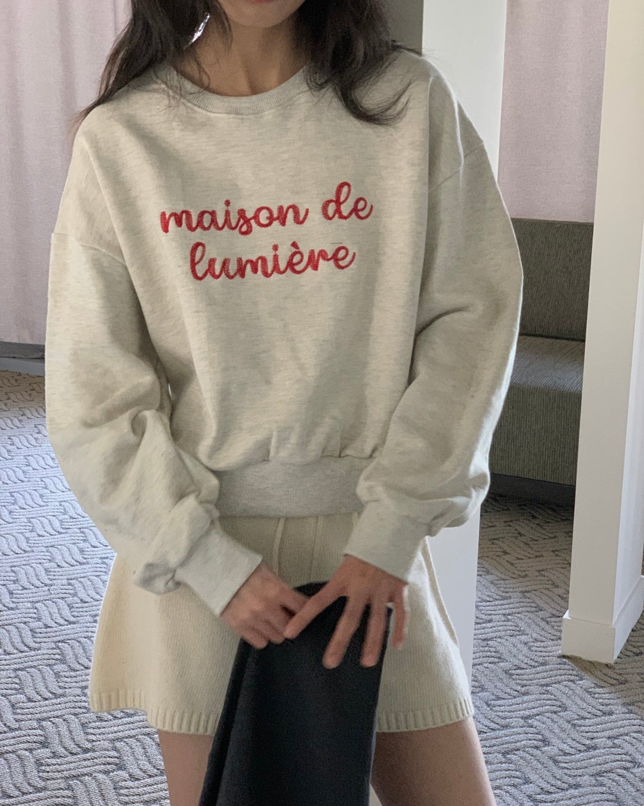Lumière Maison Crop Sweatshirt