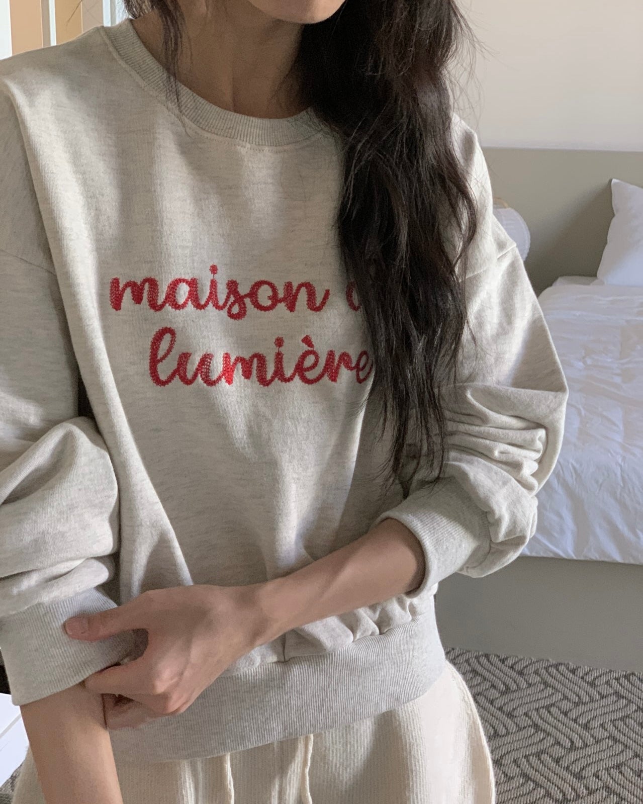 Lumière Maison Crop Sweatshirt