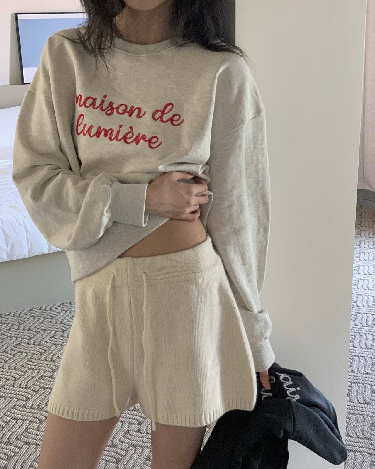 Lumière Maison Crop Sweatshirt