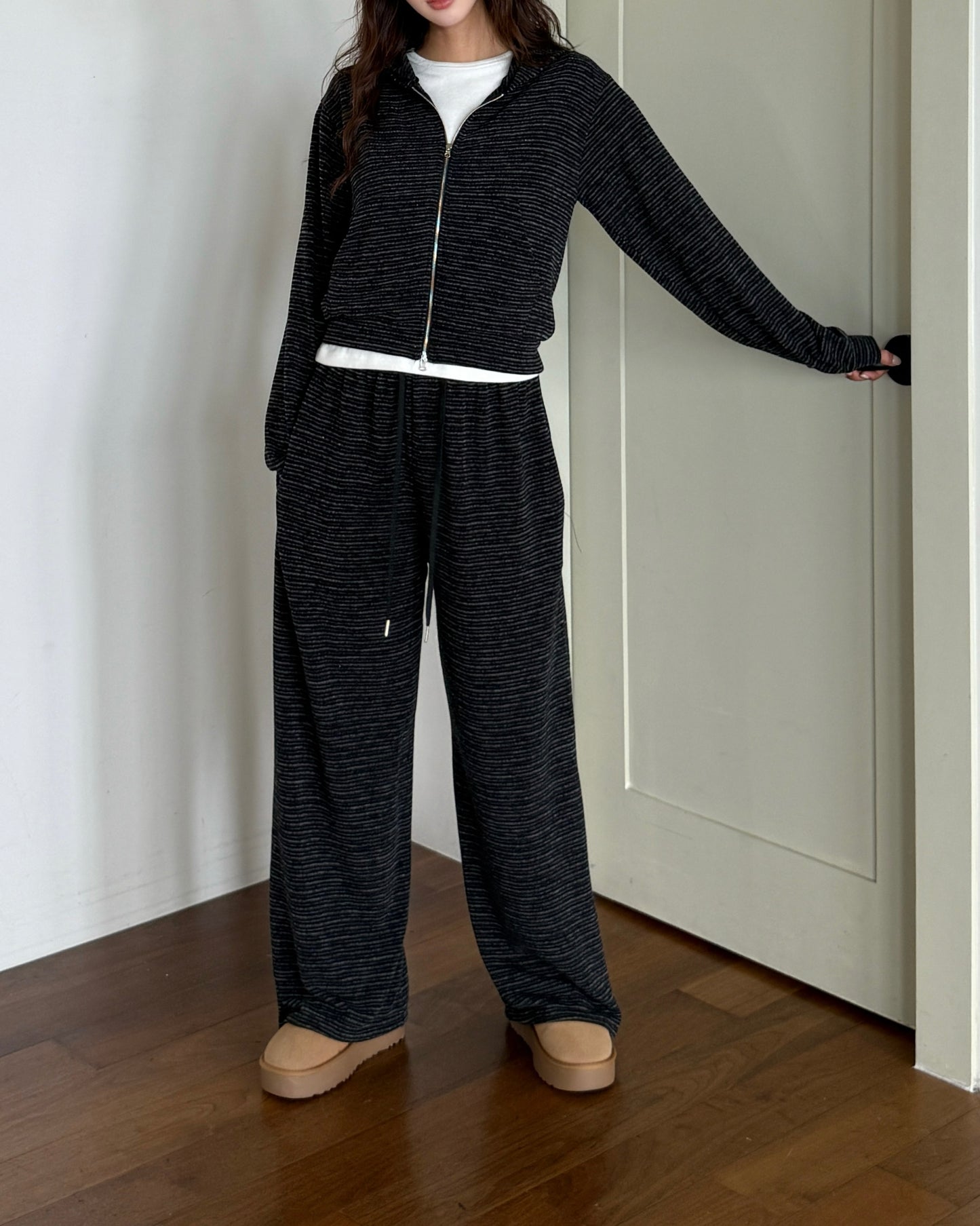 Effortless Stripe Tracksuit