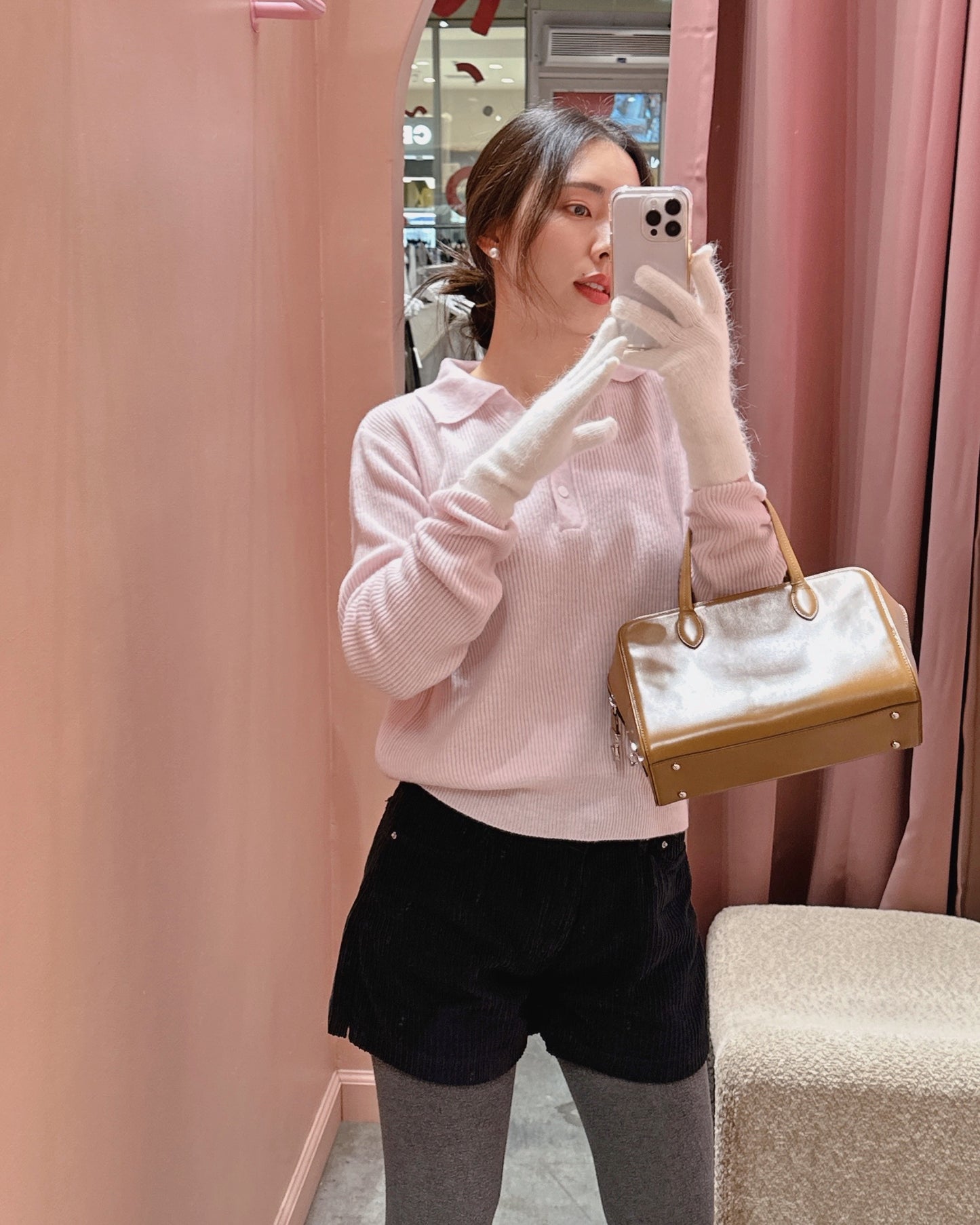 Soft Ribbed Polo Knit