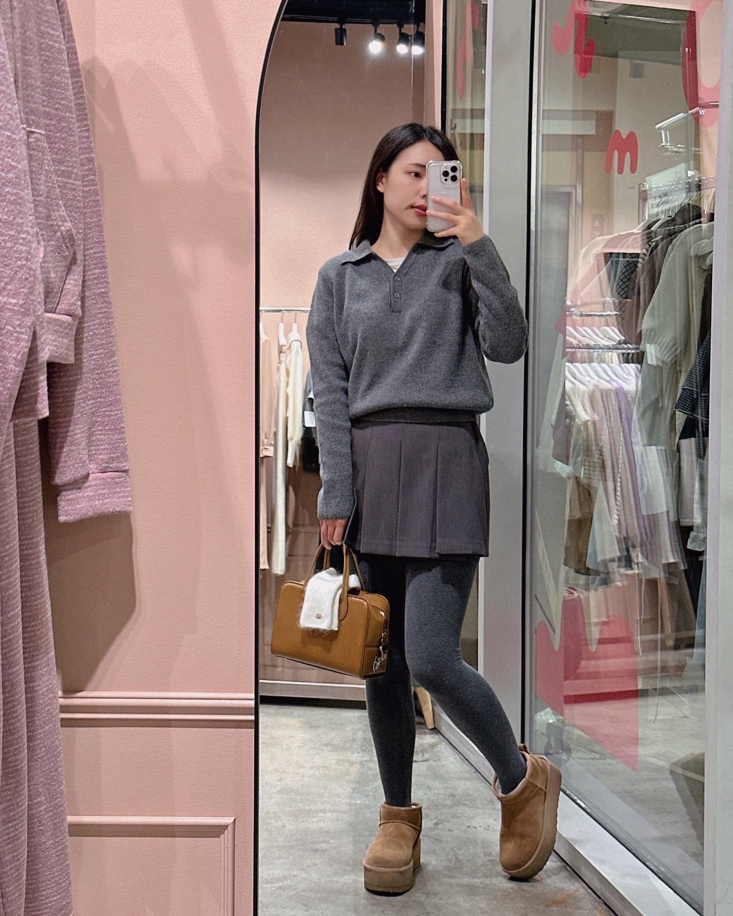 Soft Ribbed Polo Knit