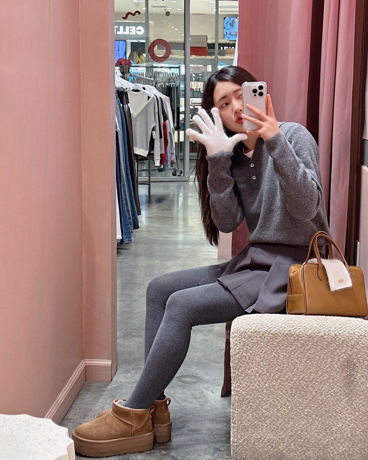 Soft Ribbed Polo Knit