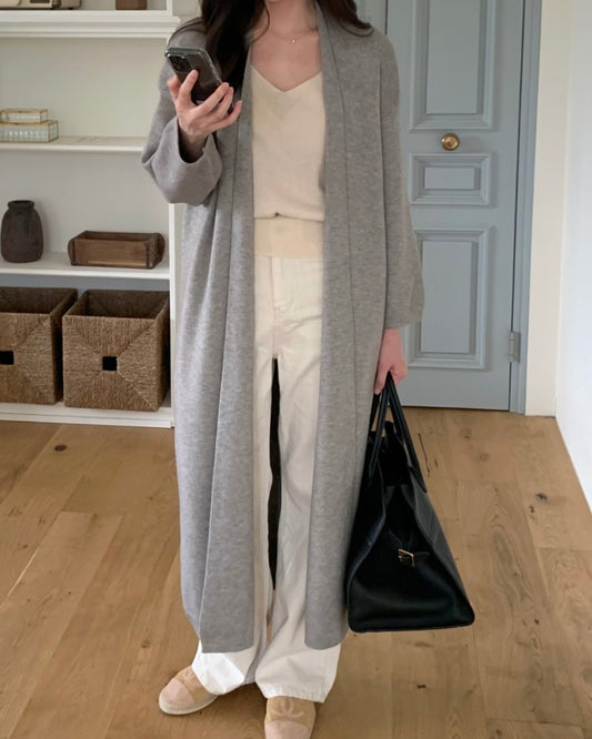 Cozy Knit Maxi Cardigan