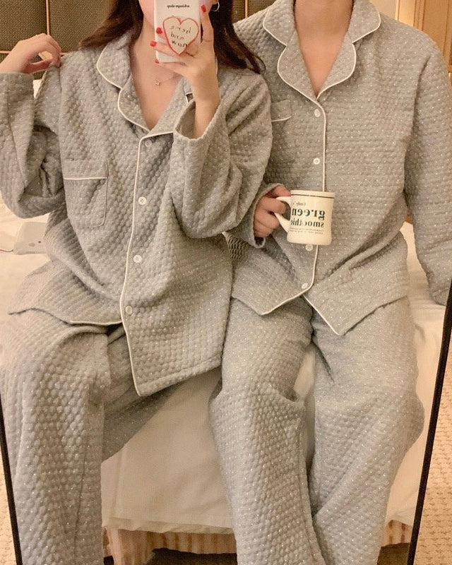 Cozy Polka Quilted Pajamas