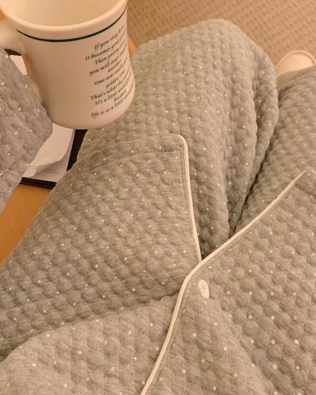 Cozy Polka Quilted Pajamas
