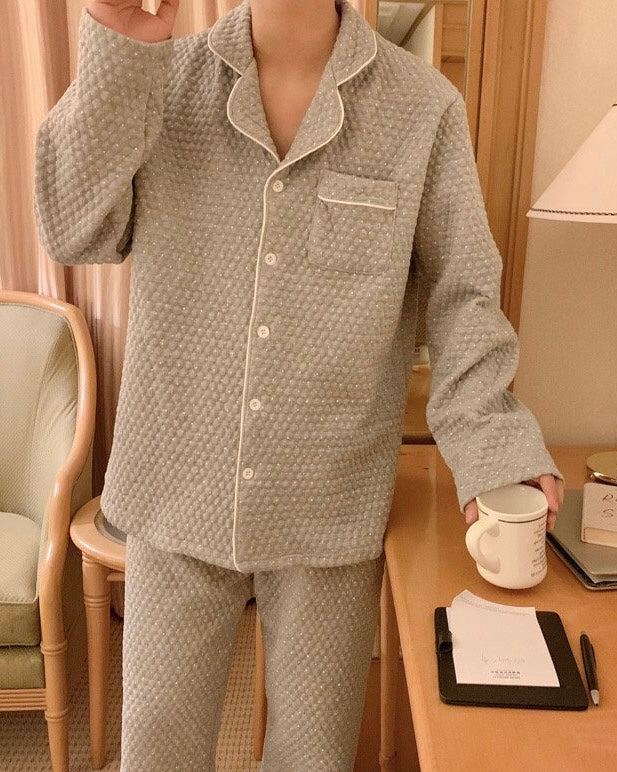 Cozy Polka Quilted Pajamas