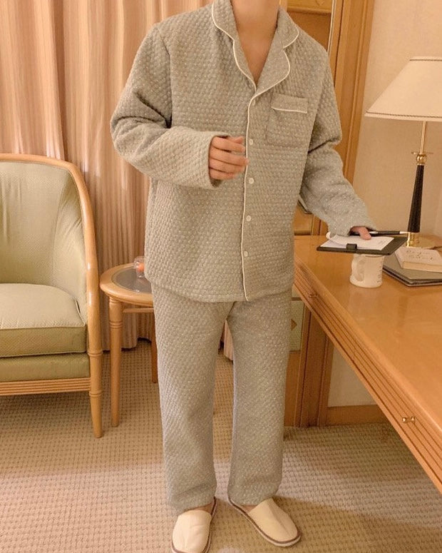 Cozy Polka Quilted Pajamas