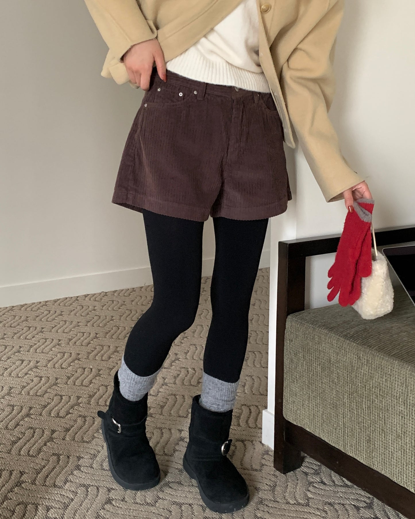 Teddy Corduroy Shorts