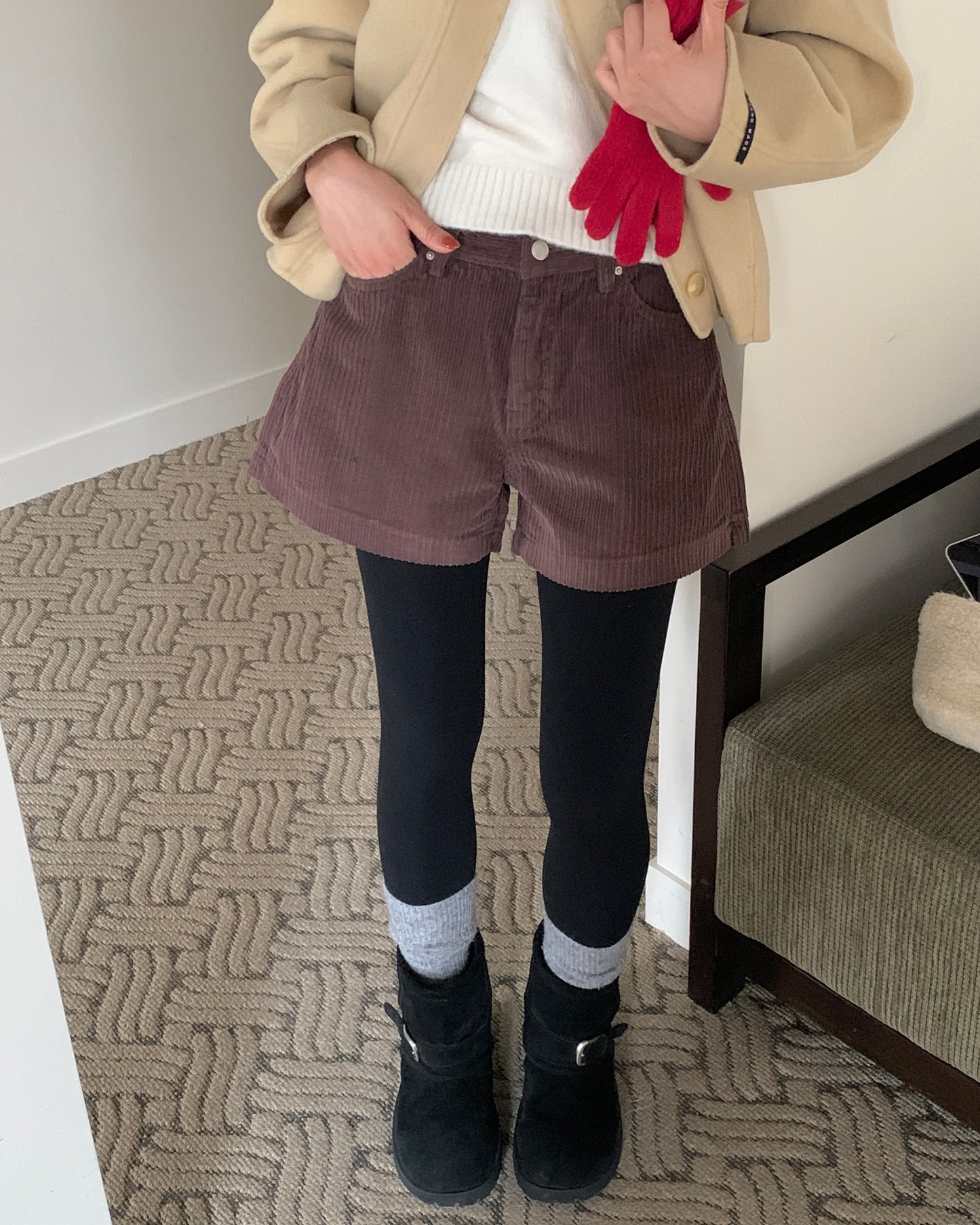 Teddy Corduroy Shorts