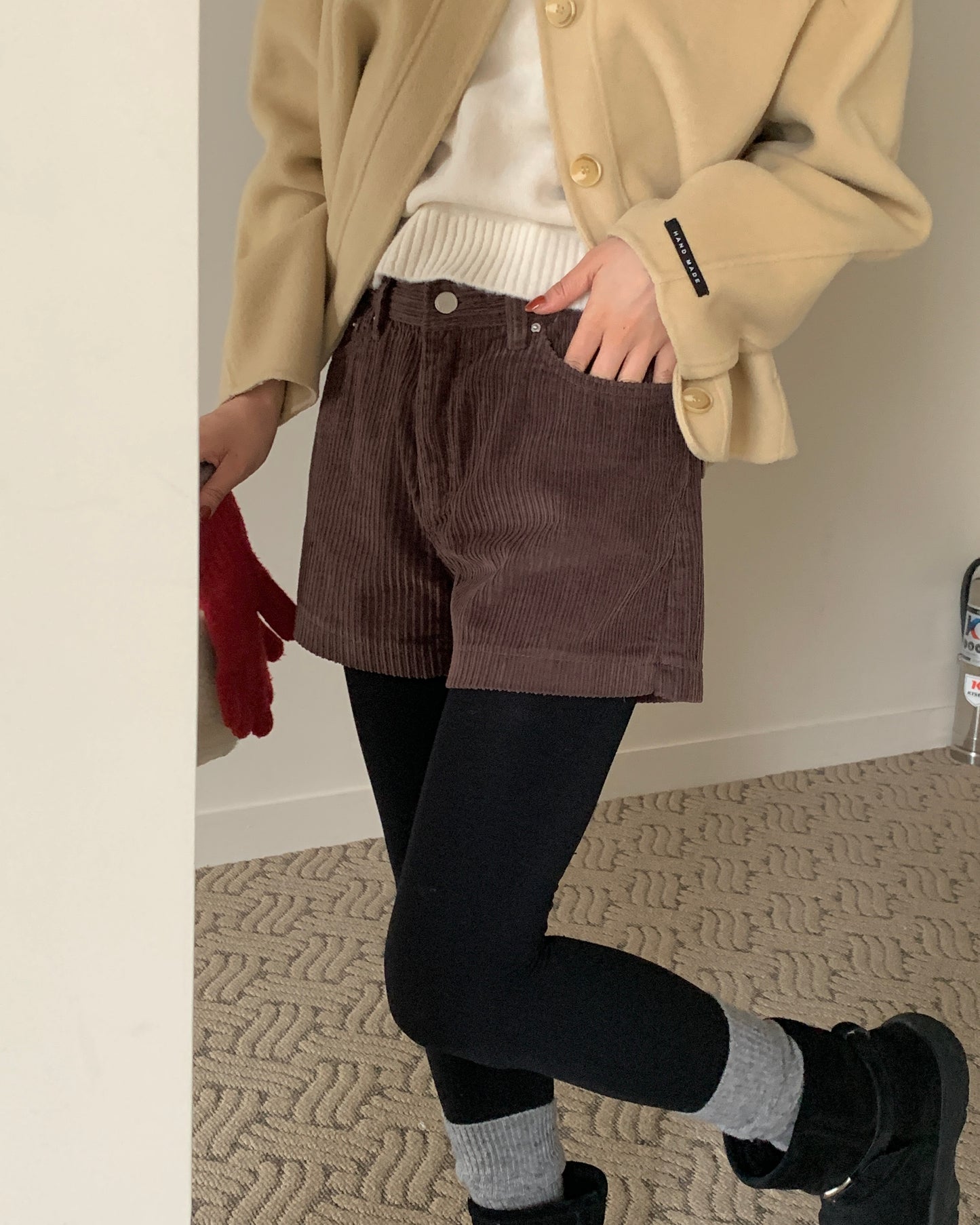 Teddy Corduroy Shorts