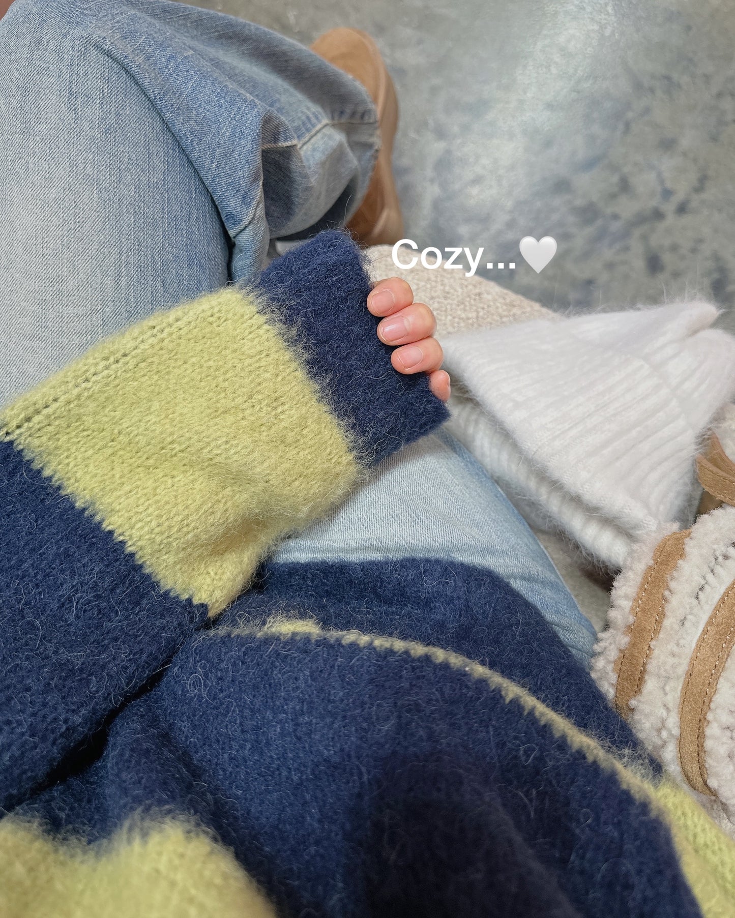 Chunky Stripe Alpaca Sweater