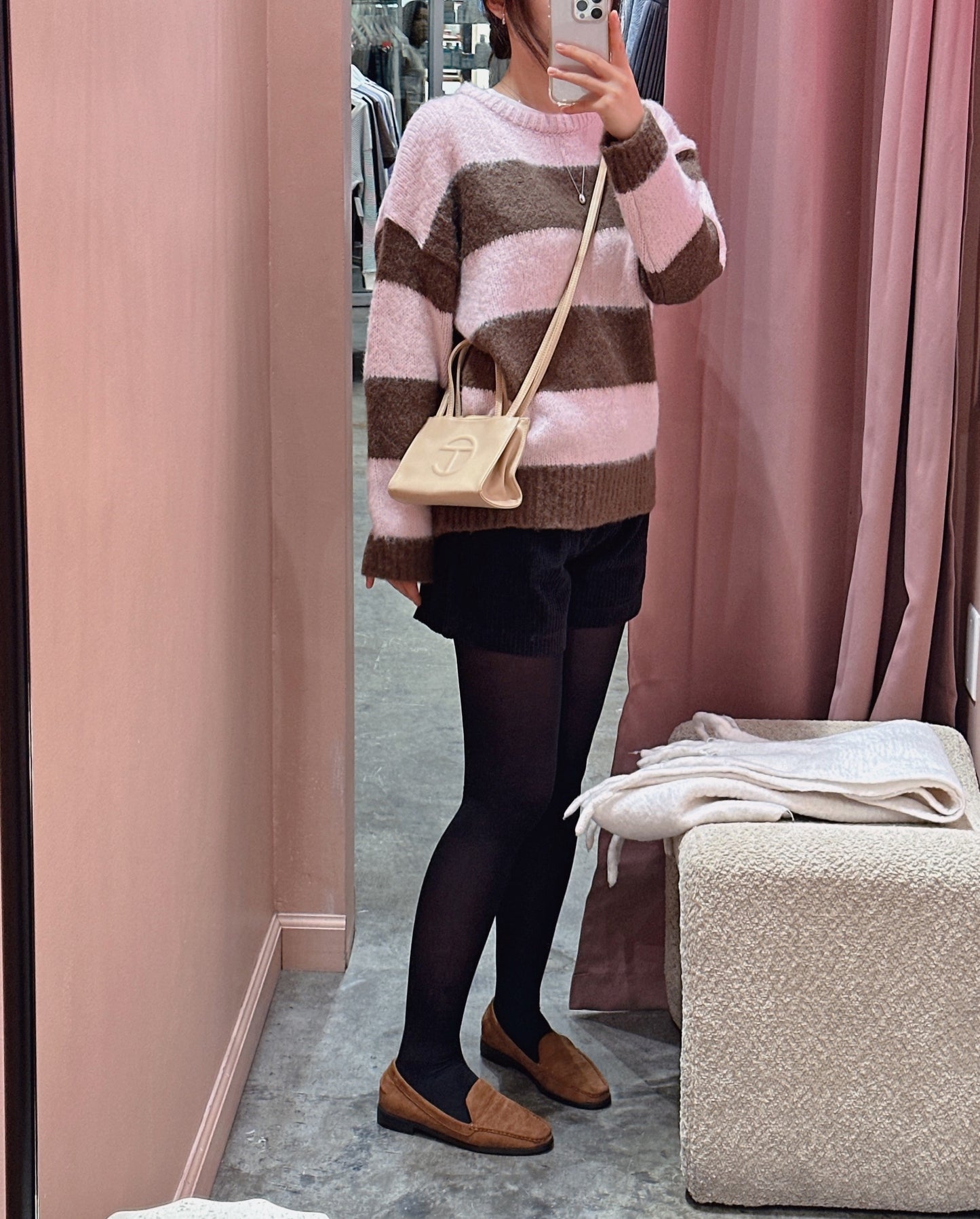 Chunky Stripe Alpaca Sweater