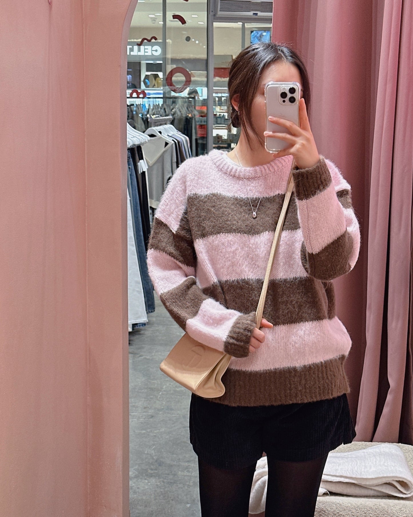 Chunky Stripe Alpaca Sweater