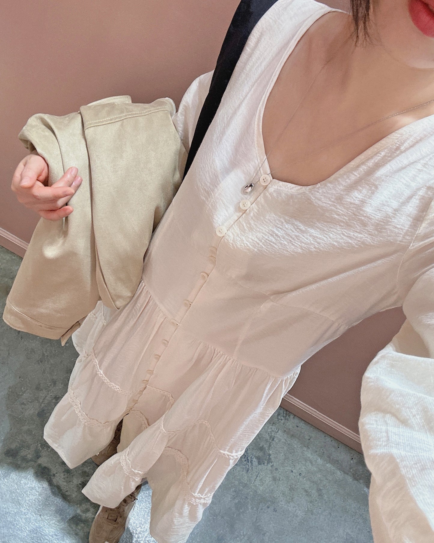 French Vintage Tiered Dress