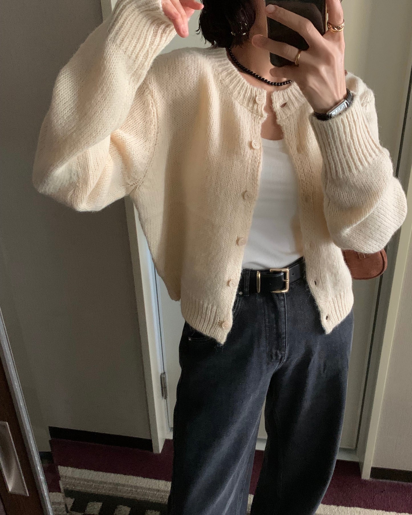 Minimal Wool Cardigan