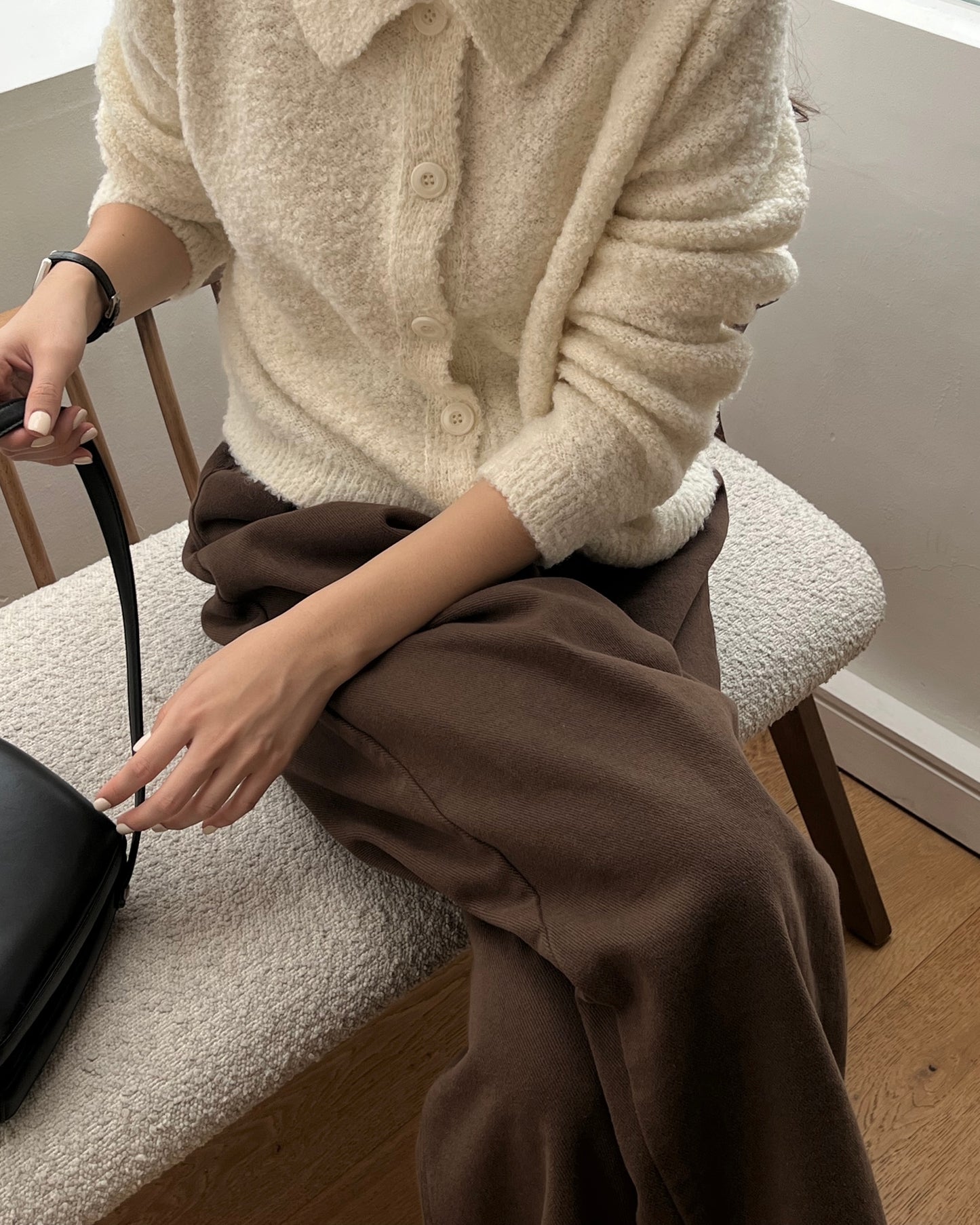 Soft Peached Brown Pants