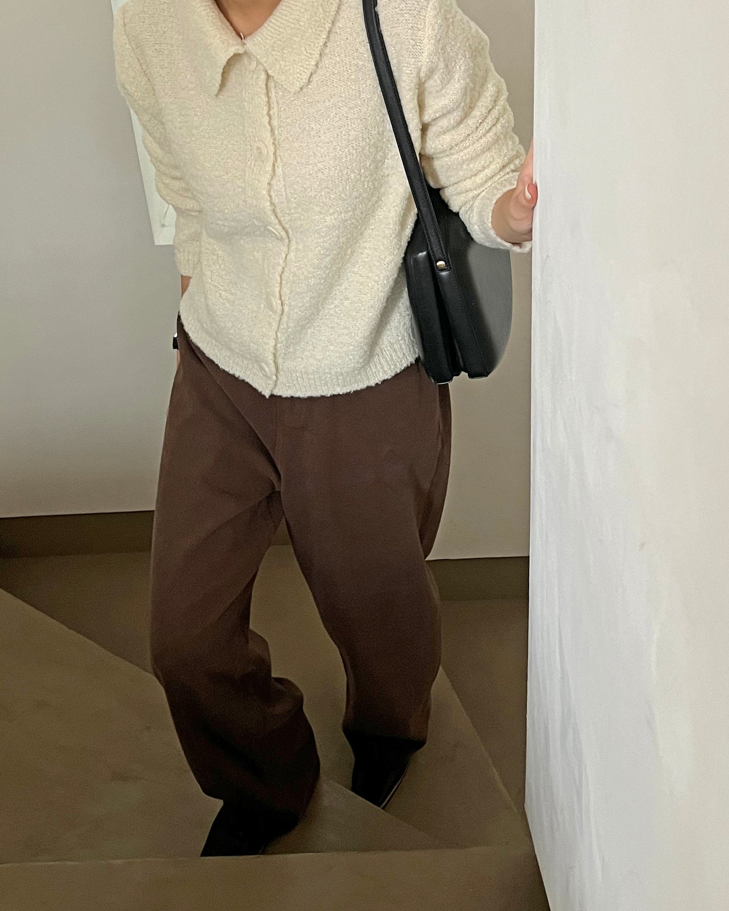 Soft Peached Brown Pants