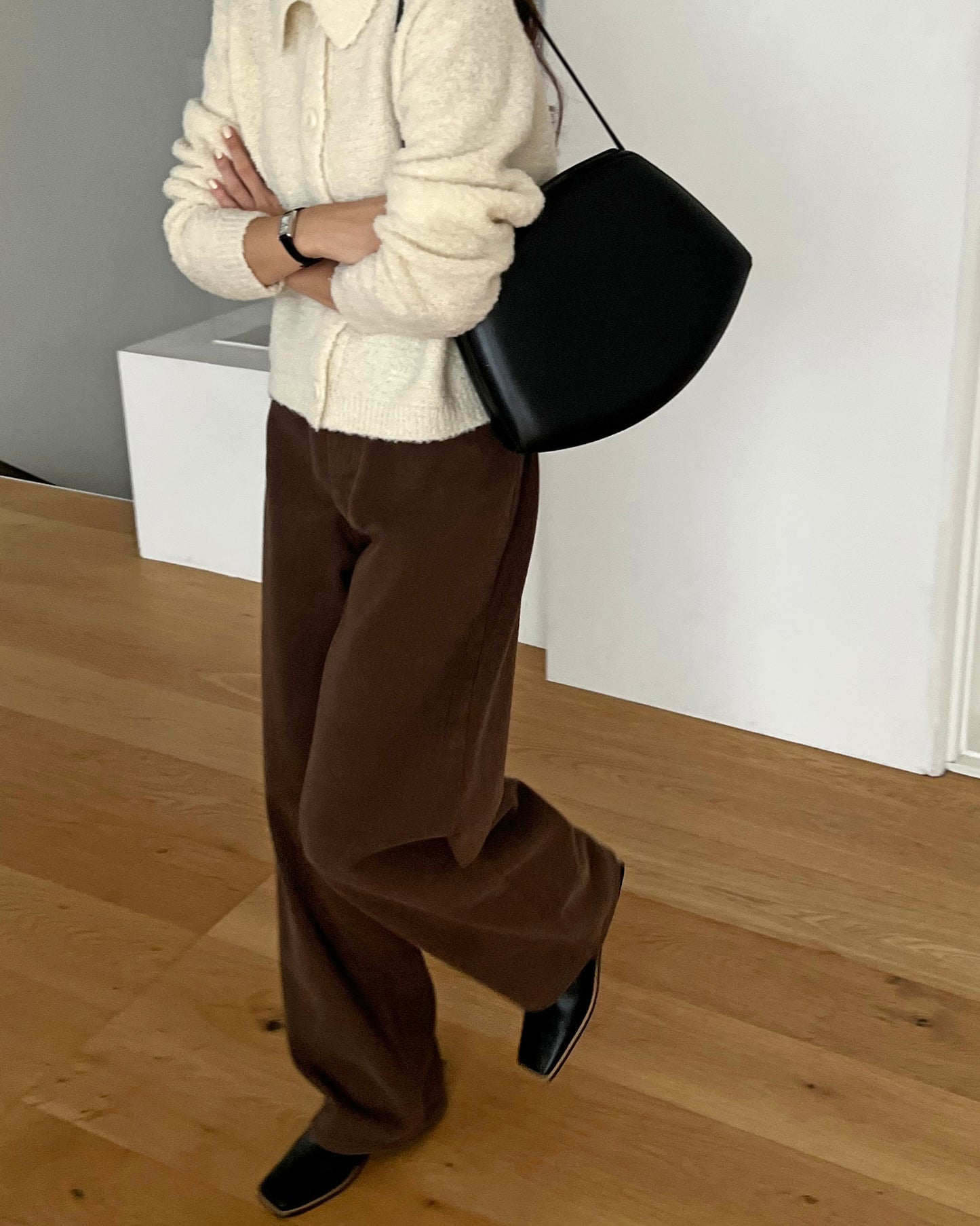 Soft Peached Brown Pants