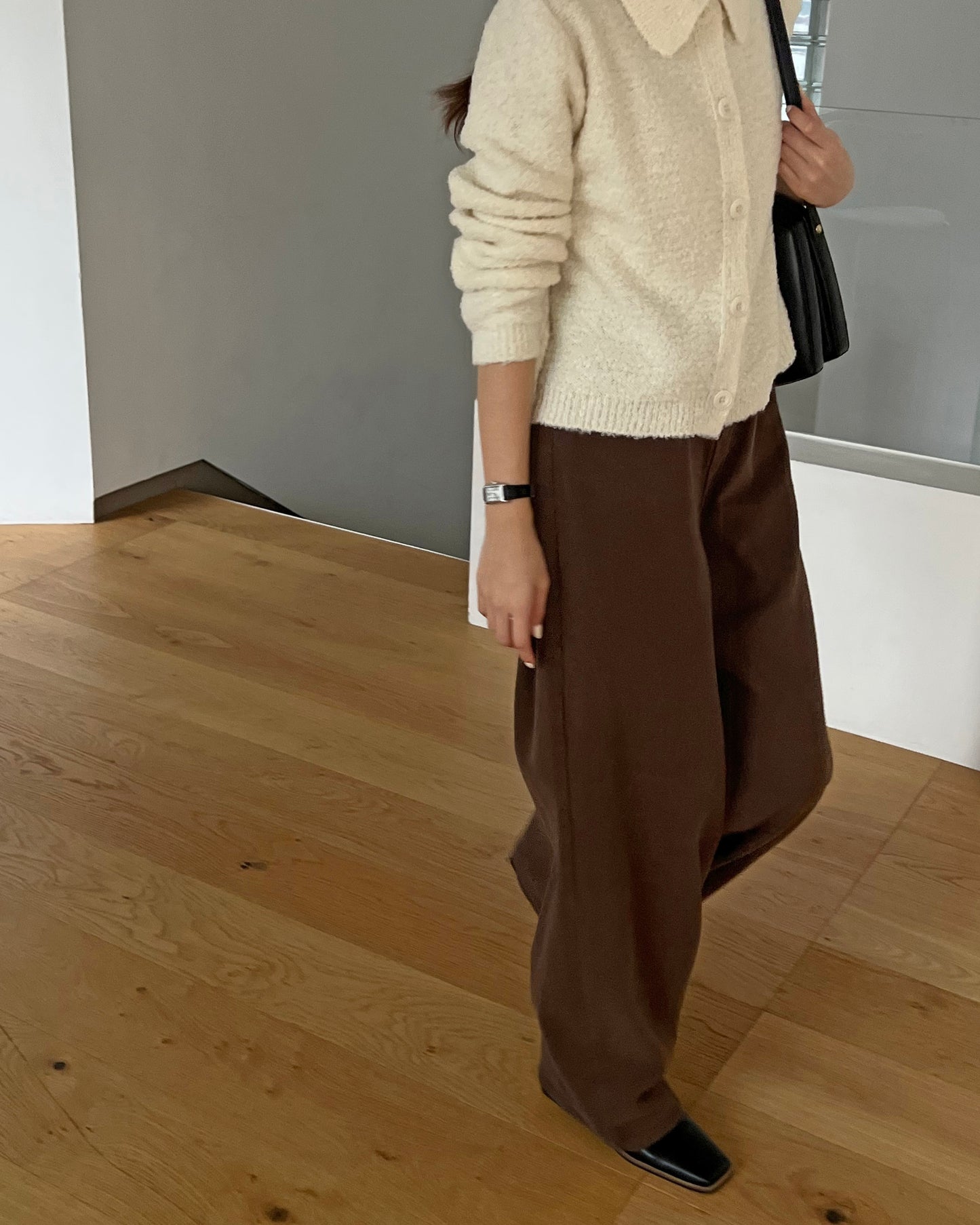 Soft Peached Brown Pants