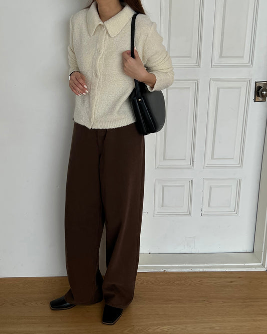 Soft Peached Brown Pants