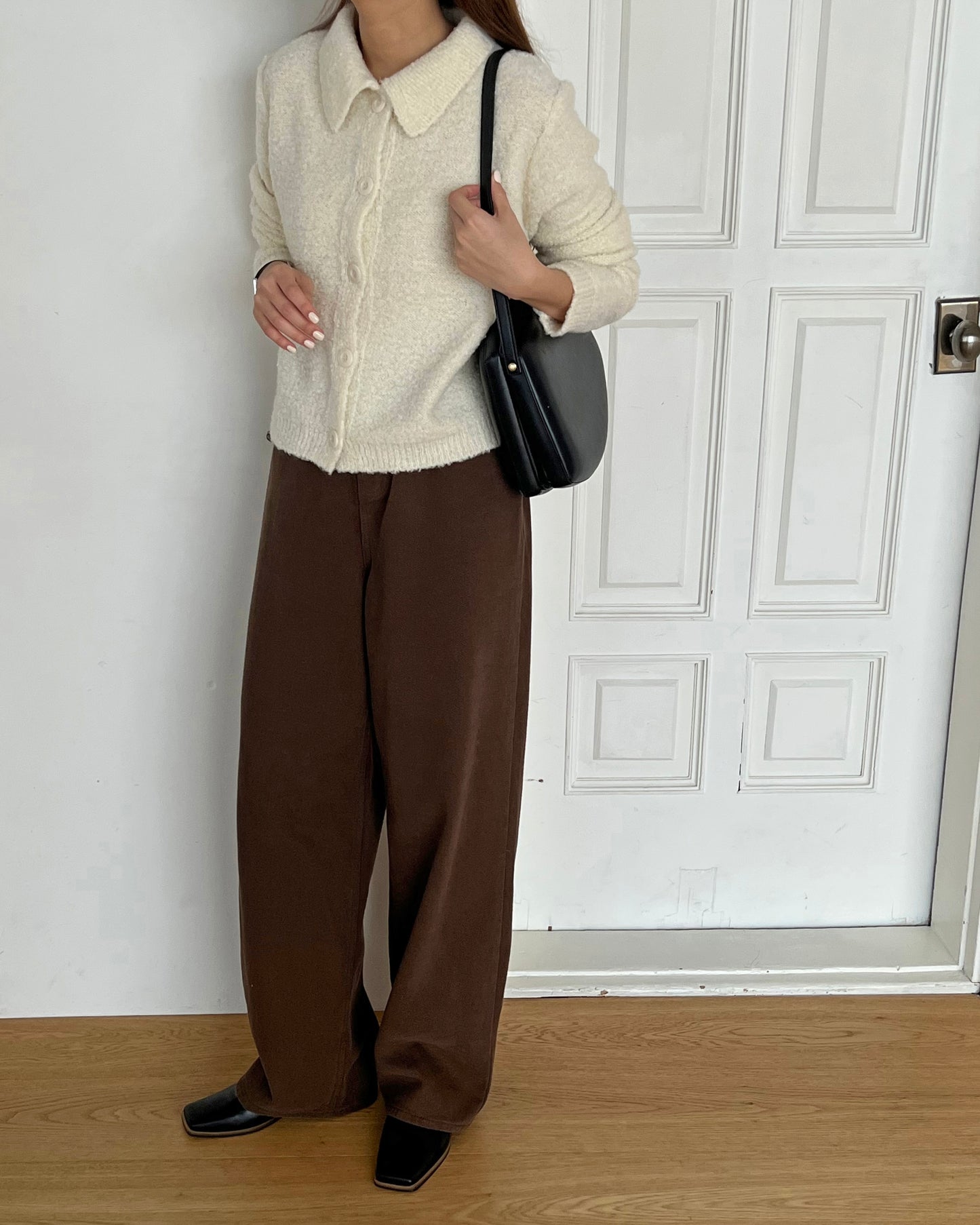 Soft Peached Brown Pants