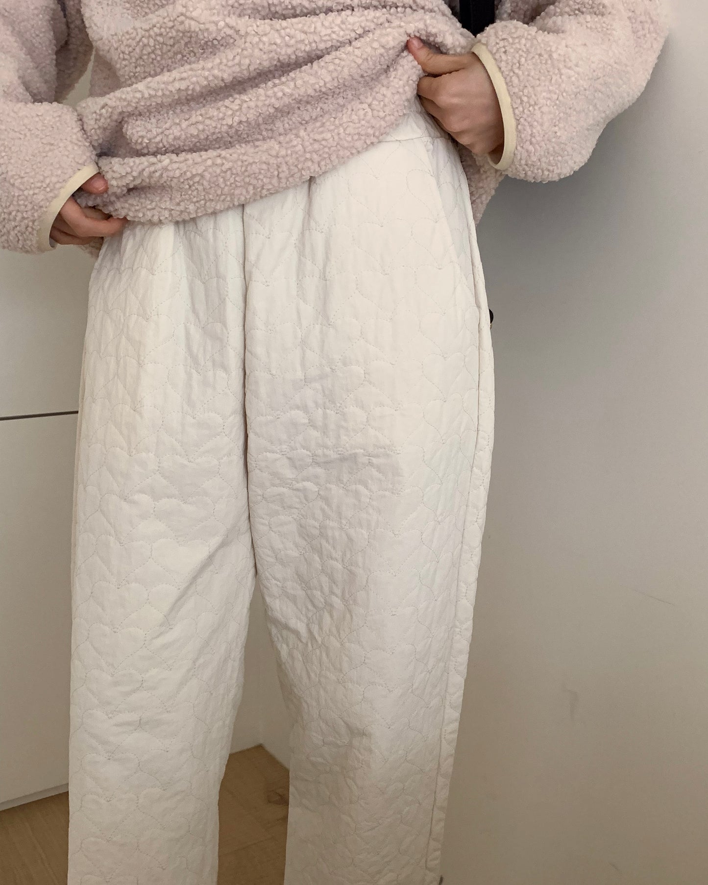Heart Quilted Pants