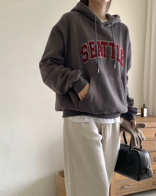 Seattle Cozy Fleece Hoodie