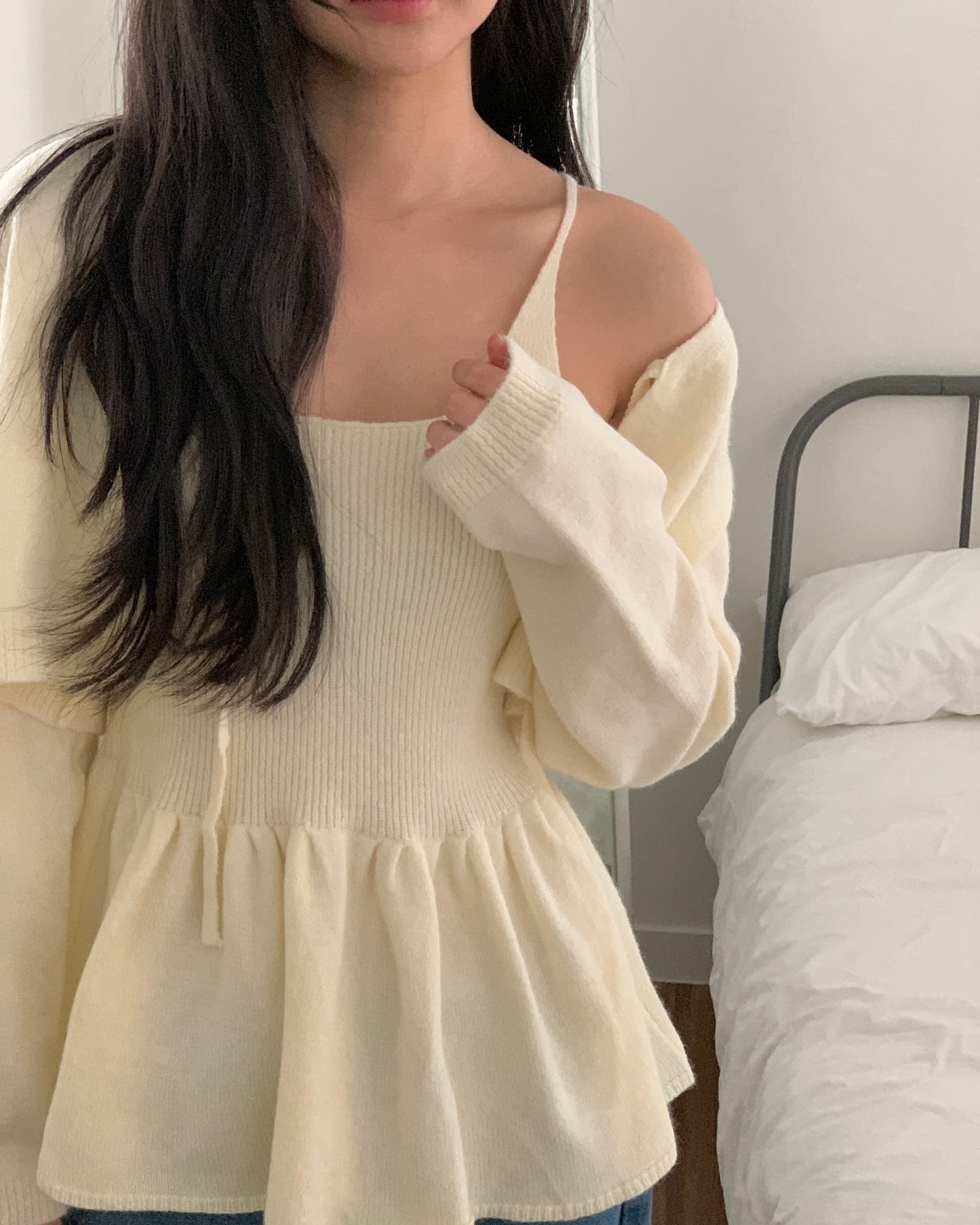 Peplum Cami Crop Set