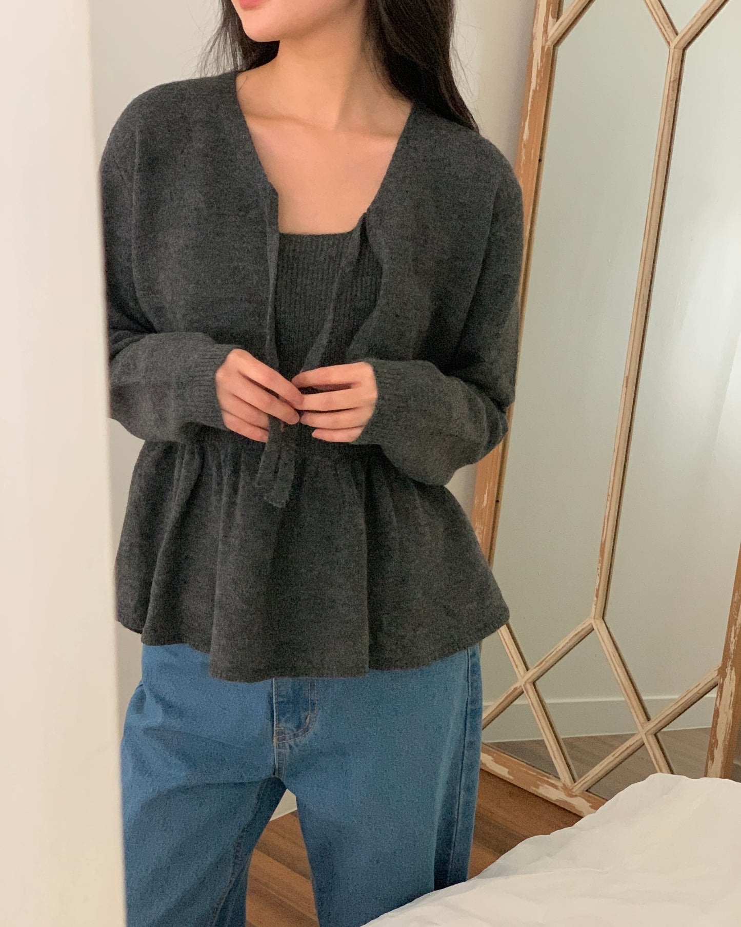 Peplum Cami Crop Set