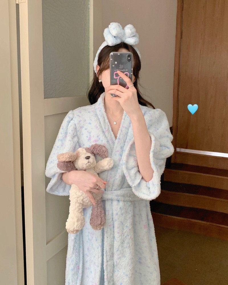 Marshmallow Robe + Matching Headband