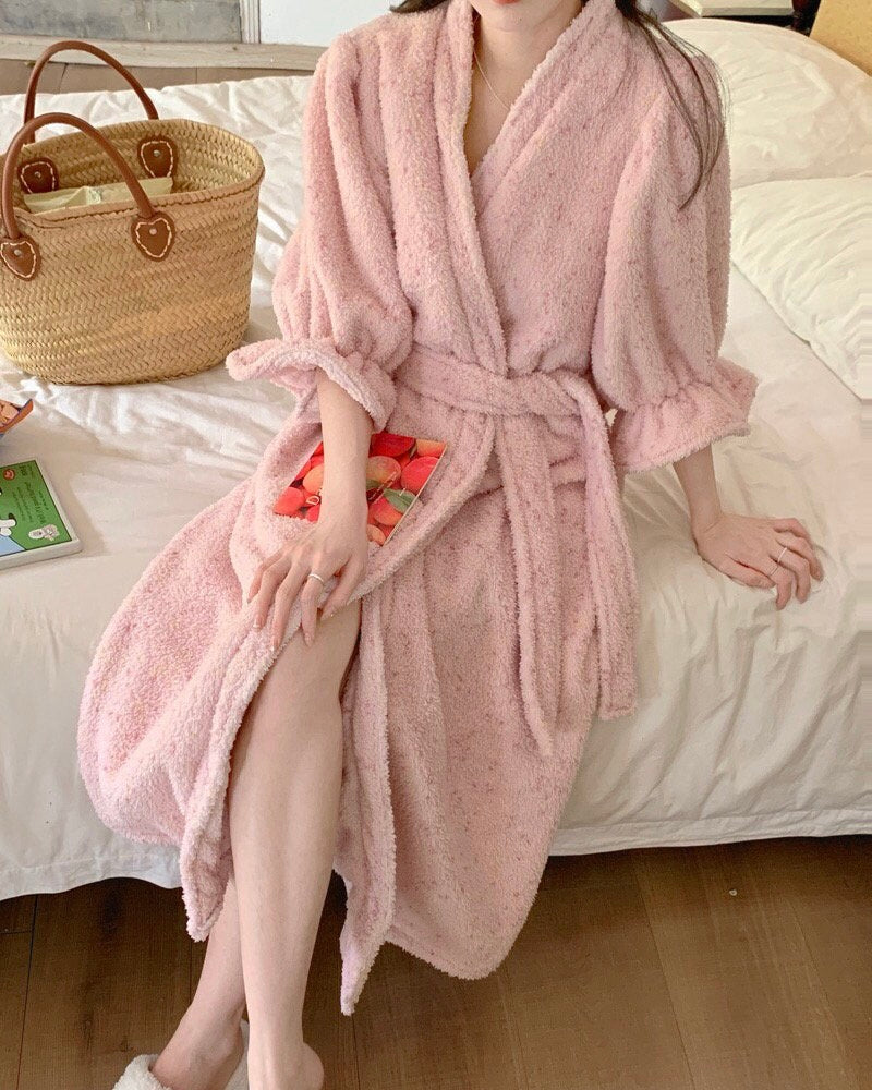 Marshmallow Robe + Matching Headband