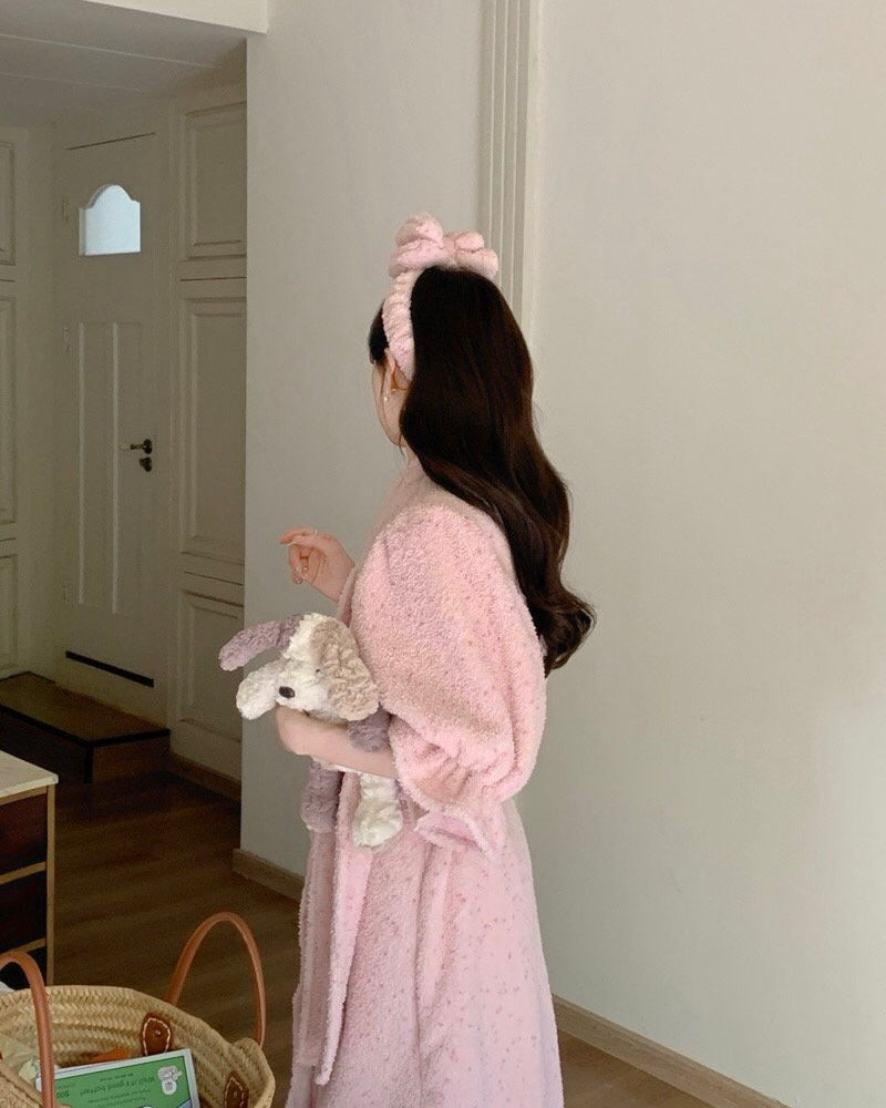 Marshmallow Robe + Matching Headband