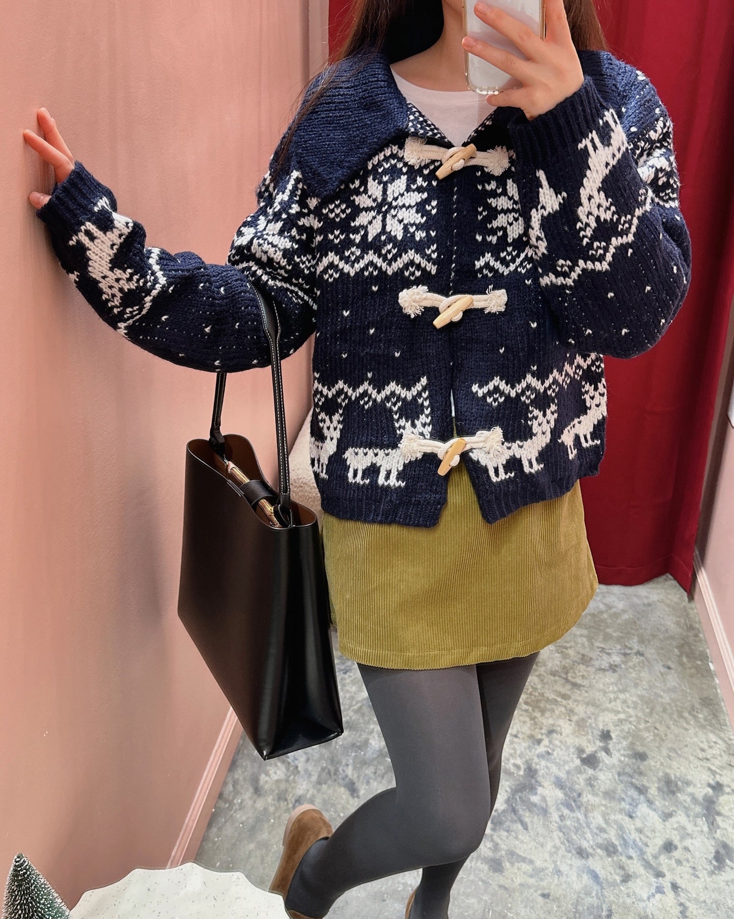 Low Rise Corduroy Mini Skort