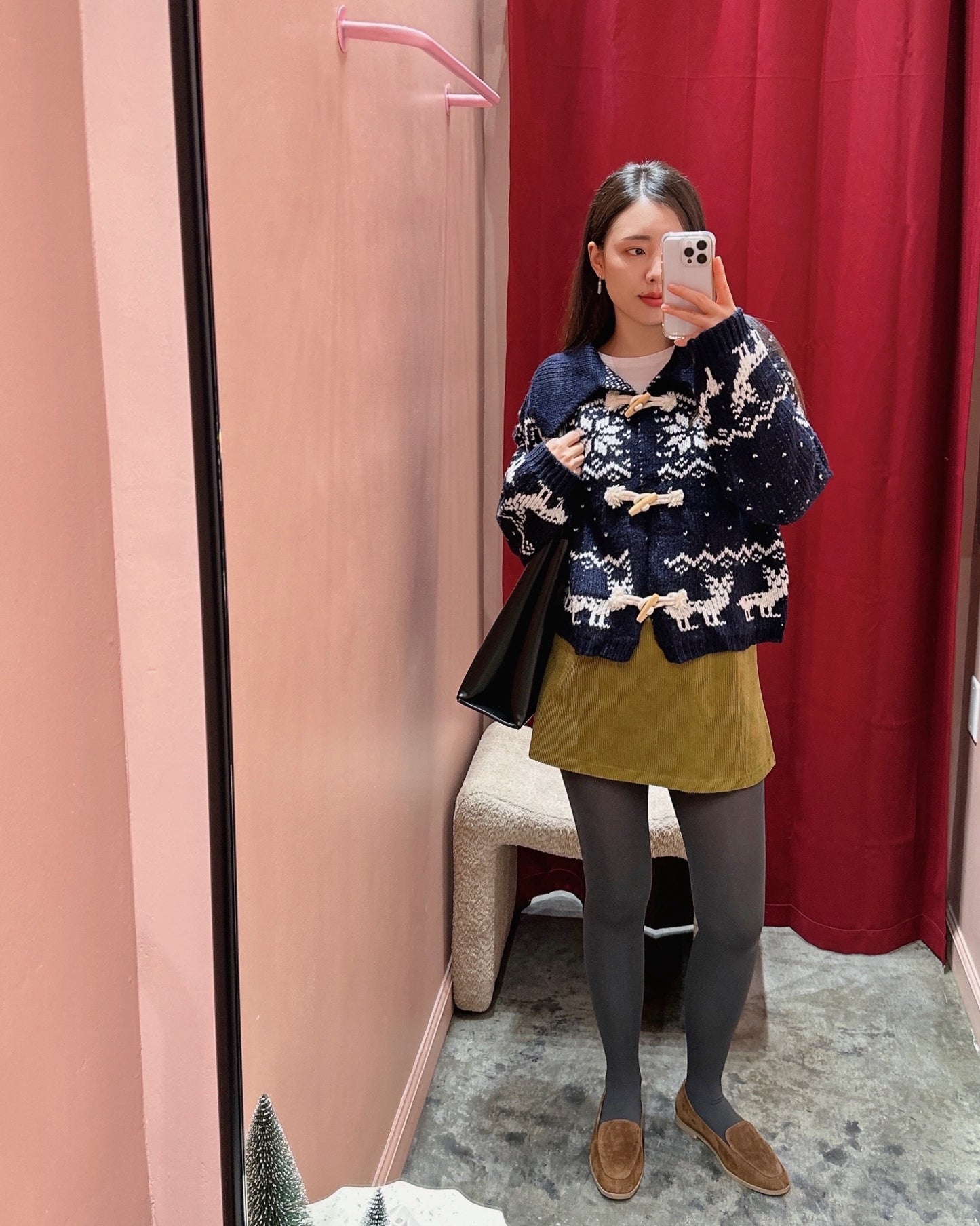 Low Rise Corduroy Mini Skort